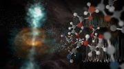 ALMA展示了能力，揭示了宇宙蒸汽喷流和分子