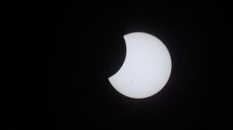 自然太阳Eclipse from ISS