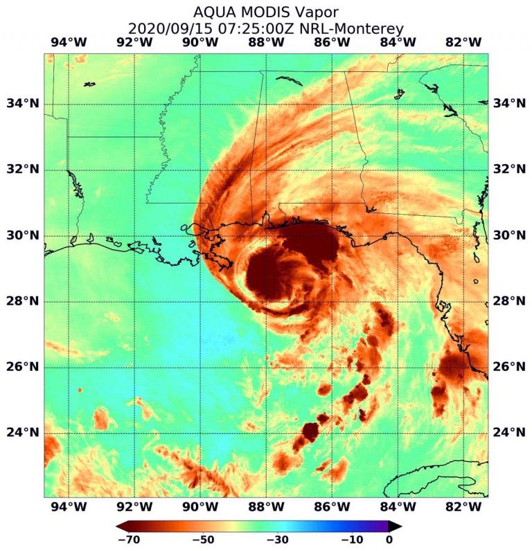 Aqua MODIS飓风萨莉