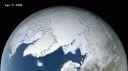 2020年北极海冰范围