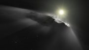 艺术家印象星际小行星Oumuamua