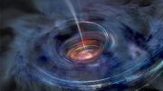 天文学家在星尘探索一个黑洞窒息