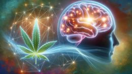 脑效果大麻艺术概念