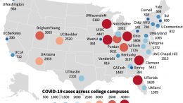 Covid-19案件30所学院校园
