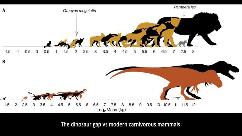 恐龙缝隙与现代食肉动物