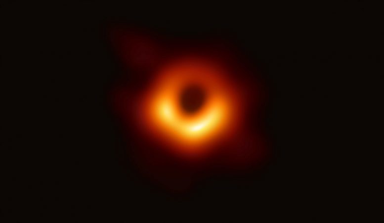 第一张黑洞的图像