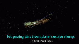 被放逐的行星与300万年前的恒星飞掠有关