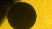 日出太阳光学望远镜拍摄的金星