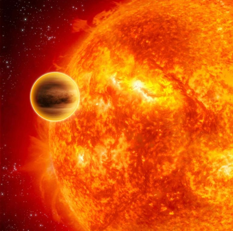 炽热的木星气态巨行星