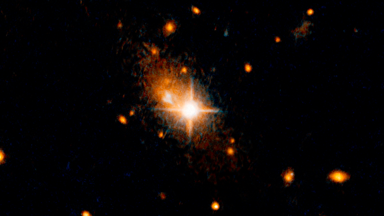 哈勃检测黑洞排出银河核心