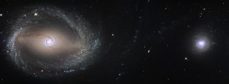哈波图像NGC1512和NGC1510
