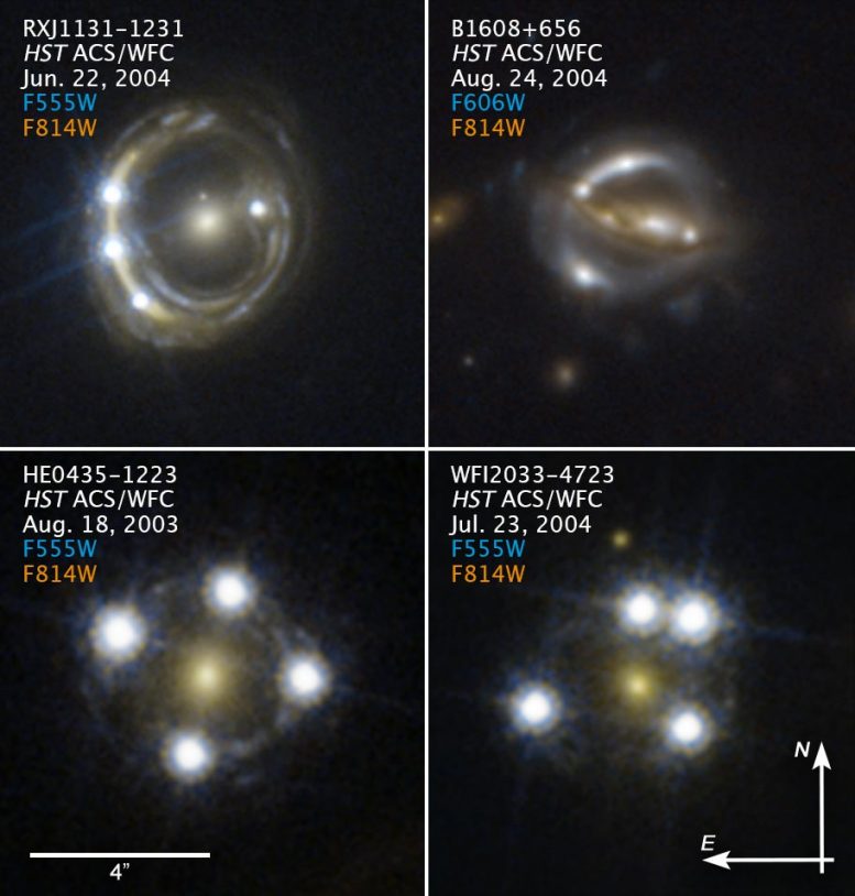 哈勃快照大规模的Galaxy背景Quasar Annotated