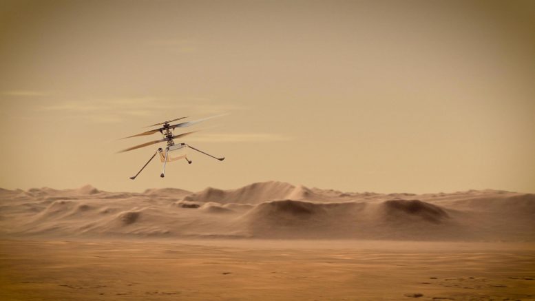 Ingenuity Mars直升机飞行