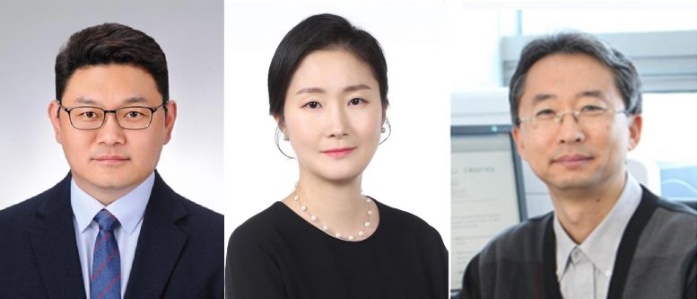 Chung Kyung Yoon博士、Chang won - young博士及Lee Sang-Young教授