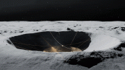 月球陨石坑射电望远镜