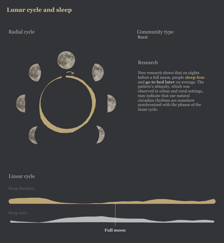 月球周期睡眠图