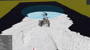 火星坚持不懈的流动站的第一个autonav驱动器