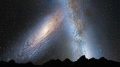 银河系仙女座星系碰撞