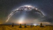 银河和Zodiacal光横跨澳大利亚芯片