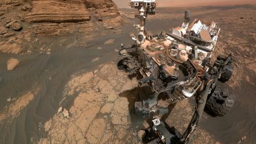 美国宇航局好奇号火星探测器梅尔库山自拍作物