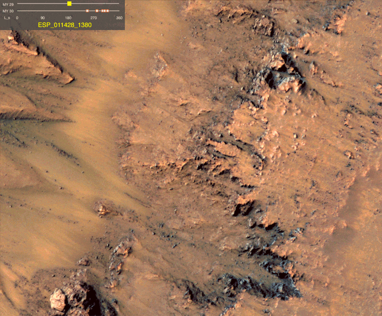 火星上的帕利基尔陨石坑