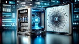 量子AI设备艺术概念