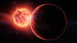 红色Dwarf星Explanet艺术概念