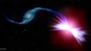 在'红色喷泉的星系中的超大分离的黑洞导致银河变暖