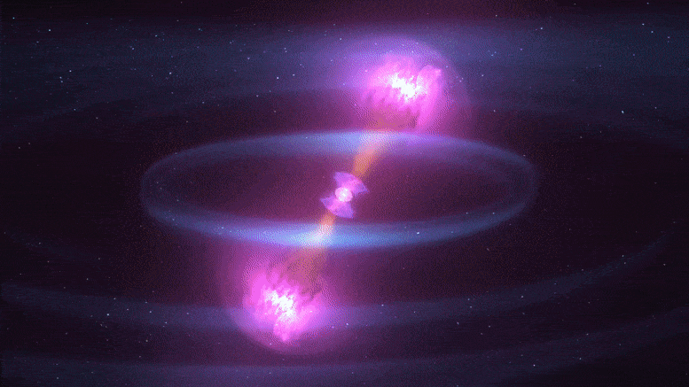 两个中子恒星碰撞