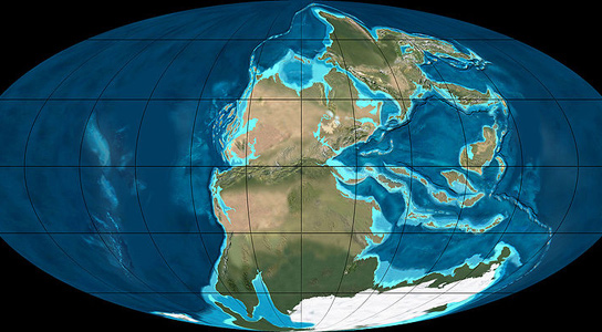 地球 - 在二叠纪 - 三叠纪